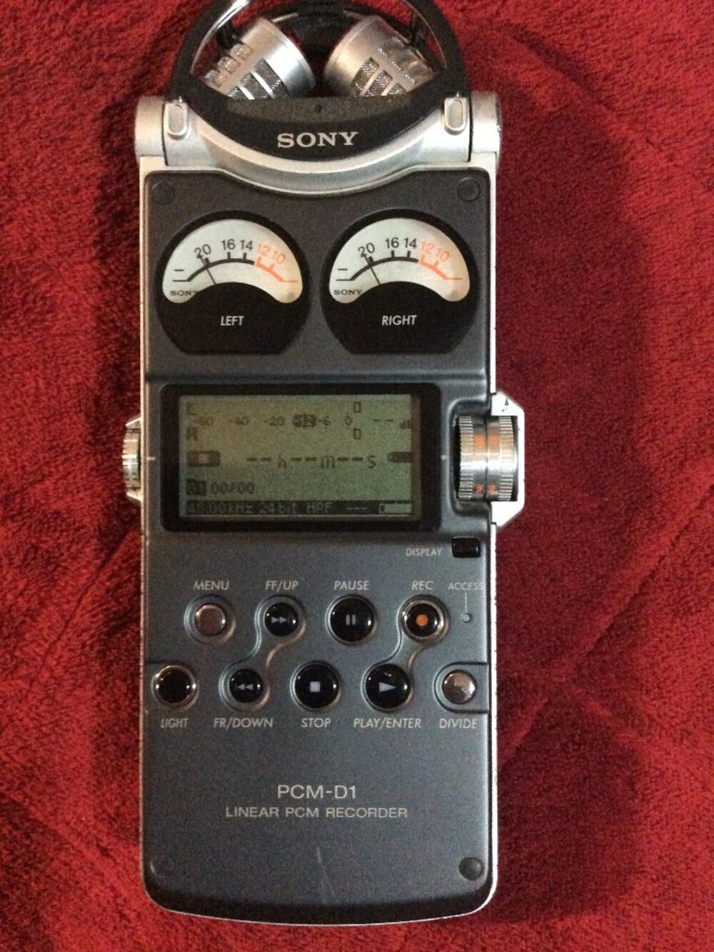 Vintage Sony's PCM-D1 Digital Audio Hand-Held Recorder 2"x7"